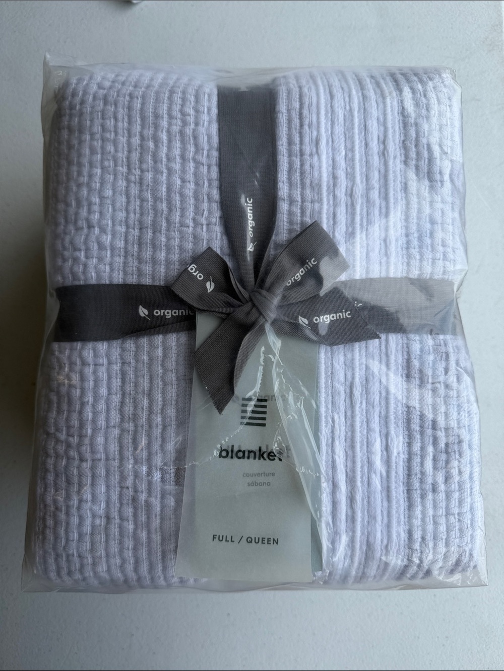 West Elm Variegated Running Stripe Blanket Full/Queen NWT